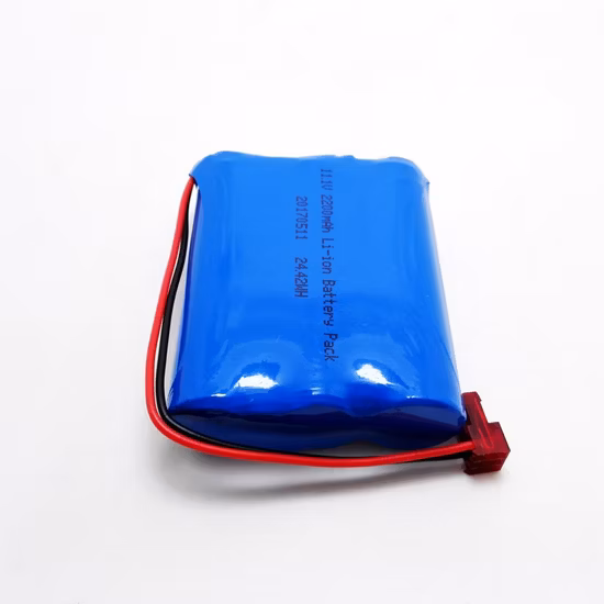 3s1p 18650 10,8 V 11,1 V 12 V 2200 mAh Bateria de íon de lítio recarregável com BMS e conector